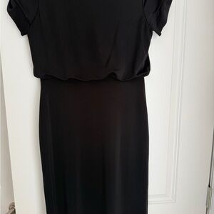 Ann Taylor Classic Black Midi Dress